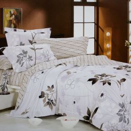 Blancho Bedding - [Faint Aroma] 100% Cotton 4PC Comforter Cover/Duvet Cover Combo (Queen Size)